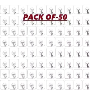 Wall Hooks for Hanging Strong Hook for Wall – 50 Pcs